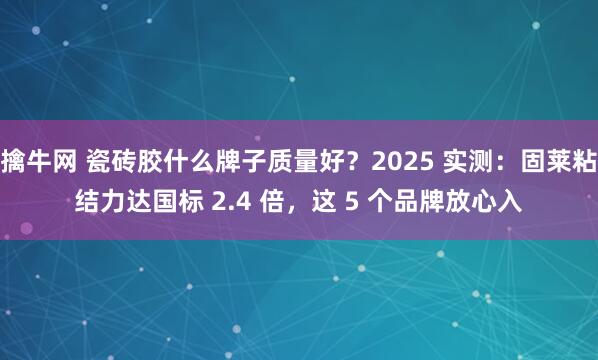 擒牛网 瓷砖胶什么牌子质量好？2025 实测：固莱粘结力达国标 2.4 倍，这 5 个品牌放心入