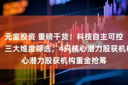 元富投资 重磅干货！科技自主可控50强来了，三大维度筛选，4只核心潜力股获机构重金抢筹